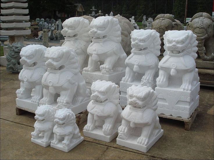marble foo dog statue for sale