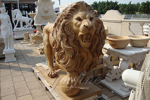 Flying with Marble Lion Statues for sale