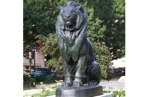 Modern outdoor decorative bronze lion statues