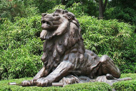 Popular animal art of antique modern bronze lion sculptures